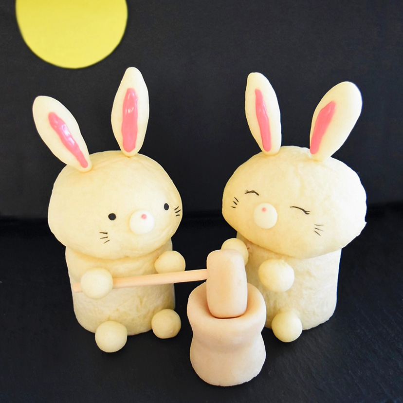かわいいお月見うさぎパンの作り方
